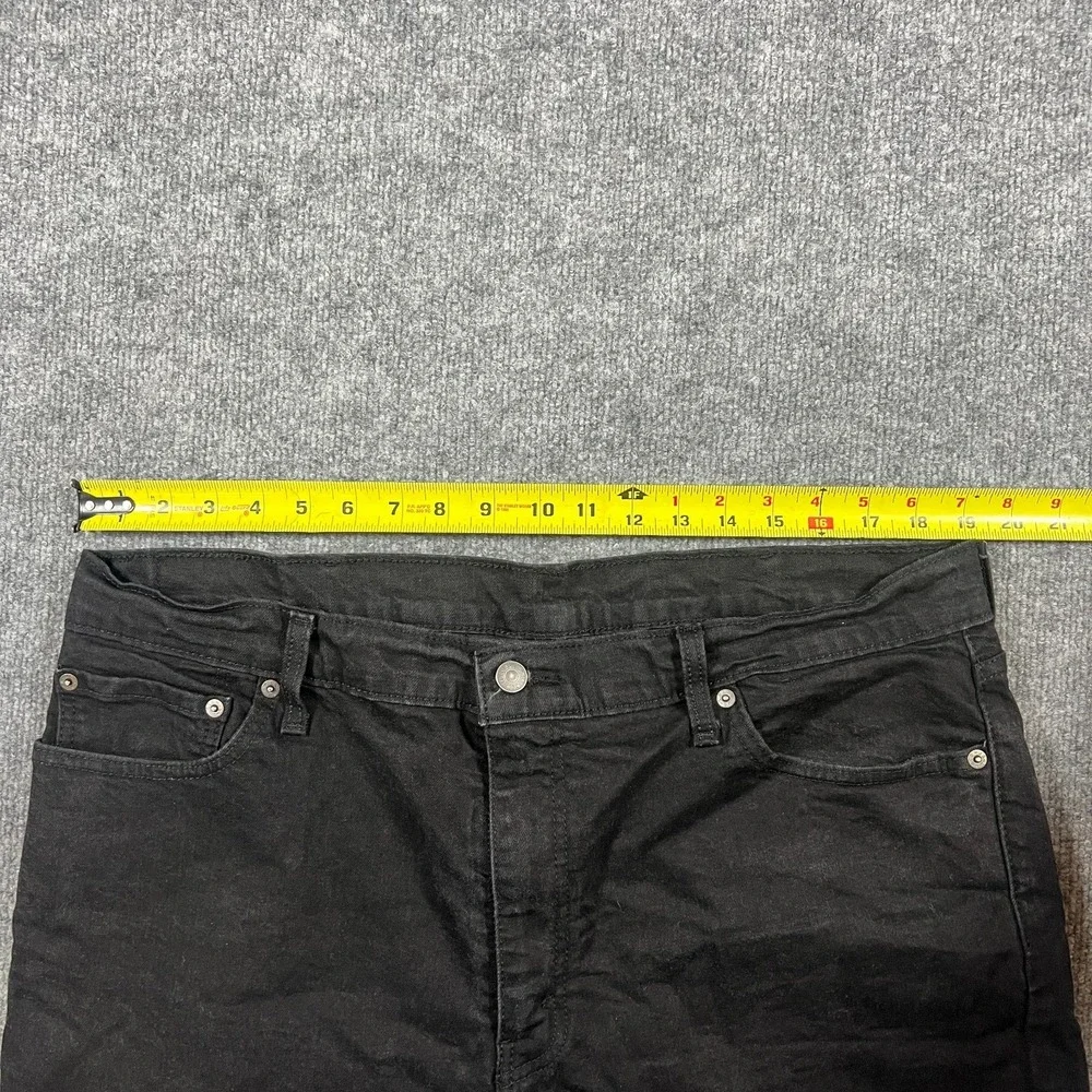 Levis 511 Shorts Mens 40 Black Denim Cotton Stretch Slim Fit Mid‎ Rise Dark Wash